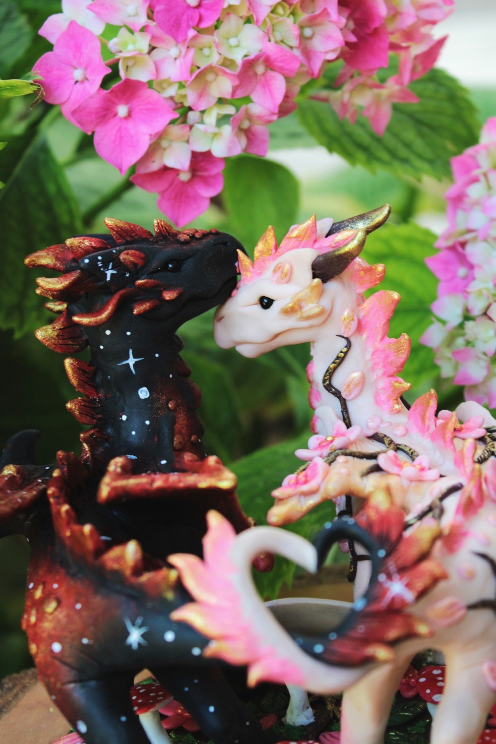 Cherry Blossom Bride & Galaxy Star Groom Dragon