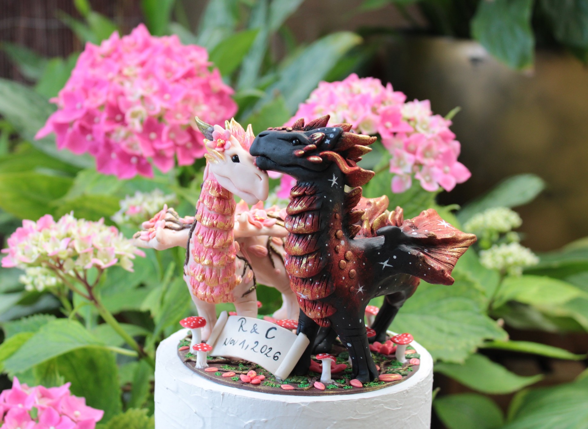 Cherry Blossom & Galaxy Fantasy Dragons